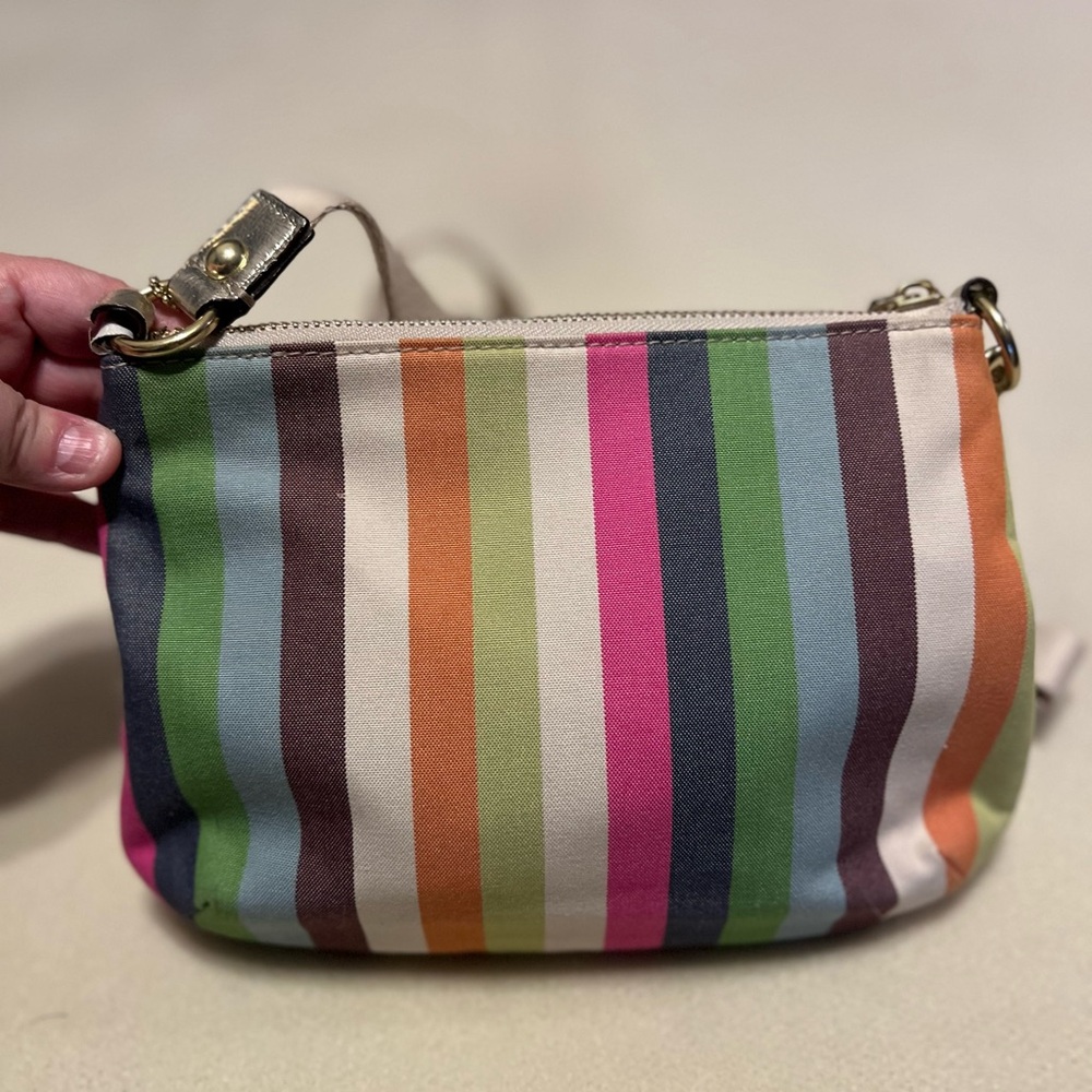 Coach 65th Anniversary Edition Legacy Striped Crossbody Bag with Wallet Set - Picture 12 of 16